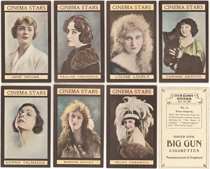 1924 W. Sandorides & Co. Ltd. "Cinema Stars" Complete Set (25)